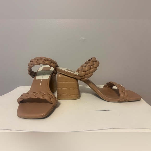 Dolce Vita Tan Braided Heels - Picture 2 of 2